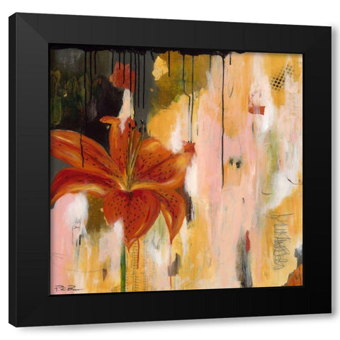 Stargazing Black Modern Wood Framed Art Print with Double Matting by Beer, Pamela K.