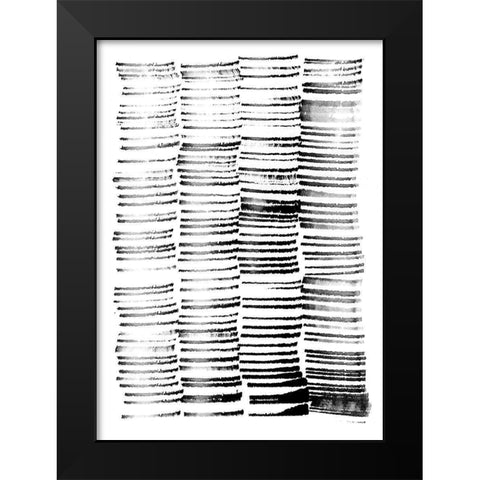 City Spaces 1 Black Modern Wood Framed Art Print by Binkin, Lesia