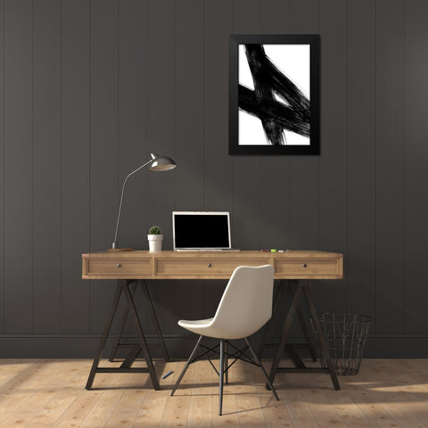 Urban 2 Black Modern Wood Framed Art Print by Binkin, Lesia