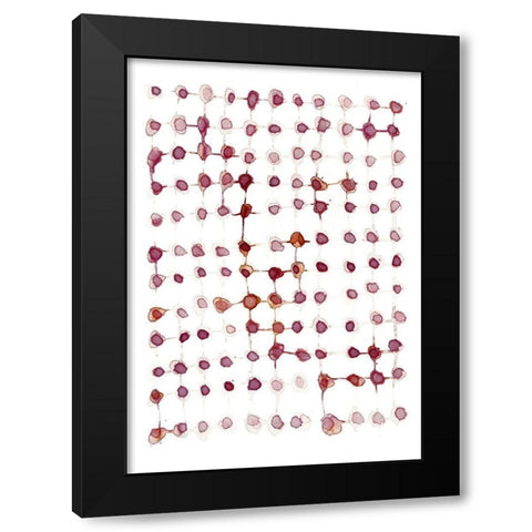 Woven Black Modern Wood Framed Art Print by Binkin, Lesia