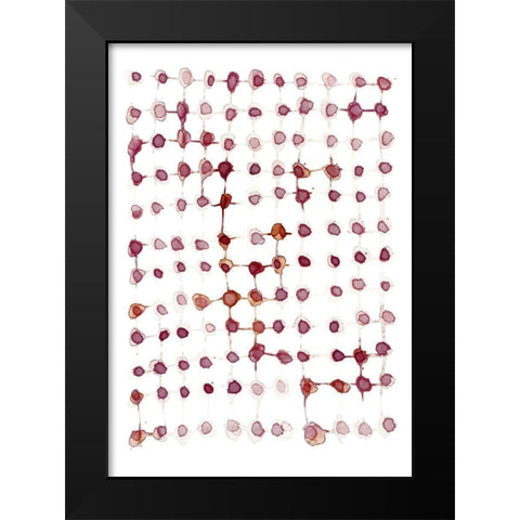 Woven Black Modern Wood Framed Art Print by Binkin, Lesia