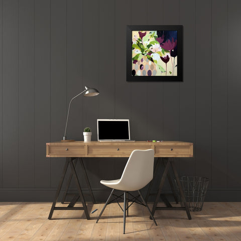 Amelia Black Modern Wood Framed Art Print by Beer, Pamela K.