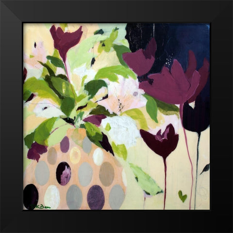 Amelia Black Modern Wood Framed Art Print by Beer, Pamela K.