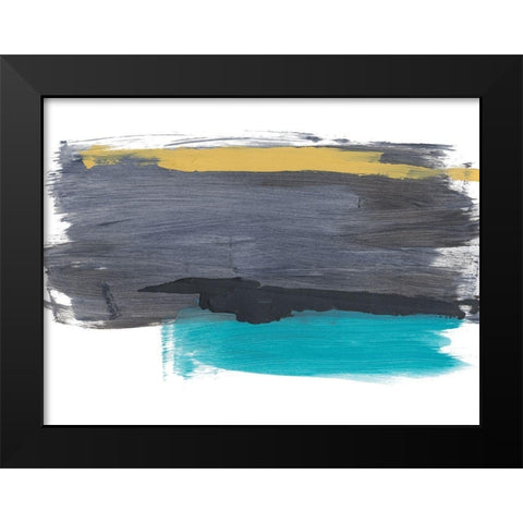 Construct Black Modern Wood Framed Art Print by Baker, Bronwyn