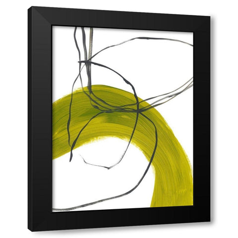 Citron Fusion No. 1 Black Modern Wood Framed Art Print by Baker, Bronwyn