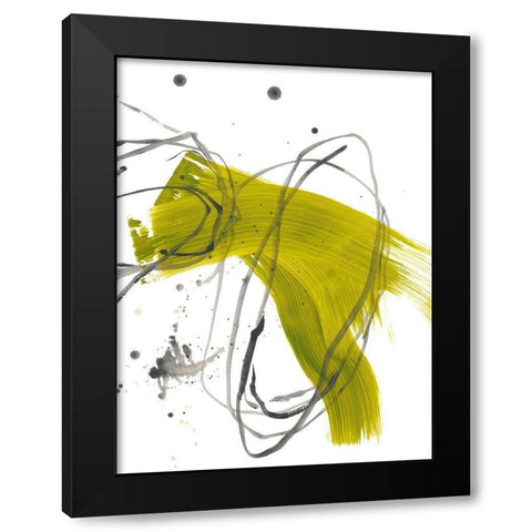 Citron Fusion No. 2 Black Modern Wood Framed Art Print by Baker, Bronwyn