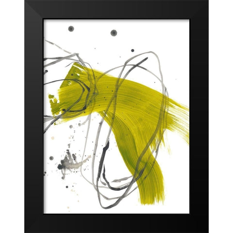 Citron Fusion No. 2 Black Modern Wood Framed Art Print by Baker, Bronwyn