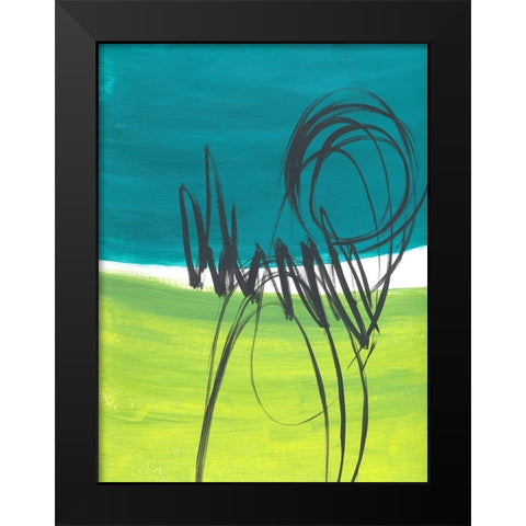 Every Which Way No. 2 Black Modern Wood Framed Art Print by Baker, Bronwyn