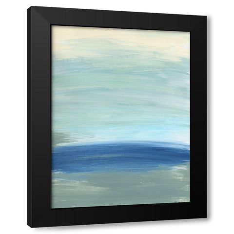 Morning Returns Black Modern Wood Framed Art Print by Baker, Bronwyn