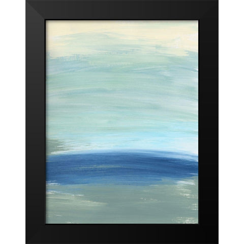 Morning Returns Black Modern Wood Framed Art Print by Baker, Bronwyn