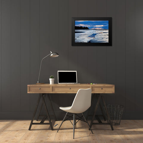 Reflections Along The Way Black Modern Wood Framed Art Print by Burdick, Chuck