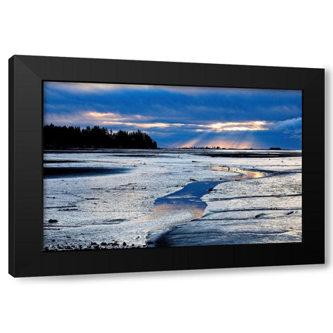 Reflections Along The Way Black Modern Wood Framed Art Print with Double Matting by Burdick, Chuck