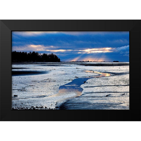 Reflections Along The Way Black Modern Wood Framed Art Print by Burdick, Chuck