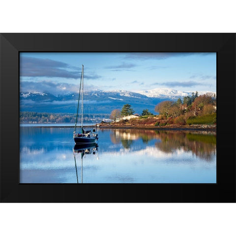 Stillness Black Modern Wood Framed Art Print by Burdick, Chuck
