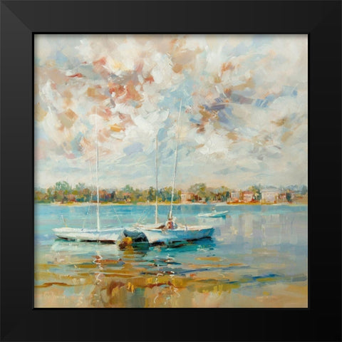 At Waterâ€™s Edge Black Modern Wood Framed Art Print by Bruniany, Kasia