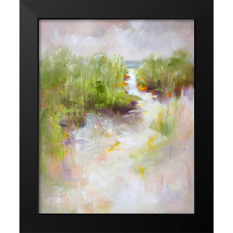 To The Sea Black Modern Wood Framed Art Print by Bruniany, Kasia