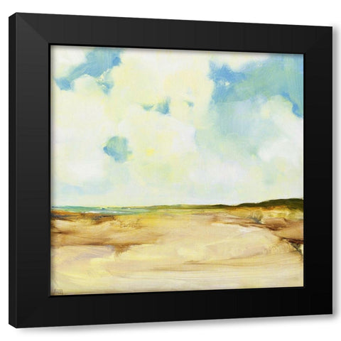 Dutch Coast Black Modern Wood Framed Art Print with Double Matting by Burggraaf, Stella