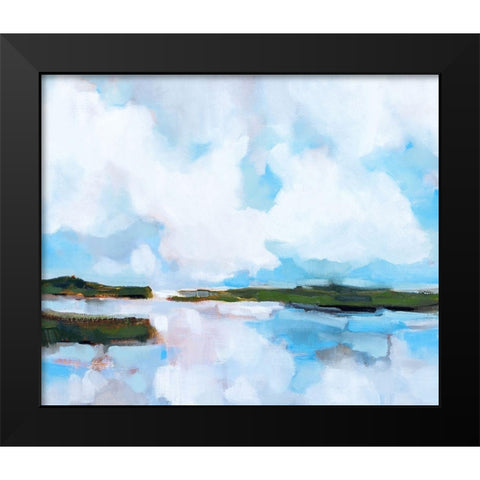 Reflection Black Modern Wood Framed Art Print by Burggraaf, Stella