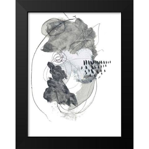 In Grays No. 1 Black Modern Wood Framed Art Print by Baker, Bronwyn