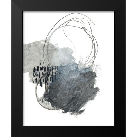 In Grays No. 3 Black Modern Wood Framed Art Print by Baker, Bronwyn