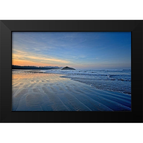 Sandy Shore Black Modern Wood Framed Art Print by Burdick, Chuck