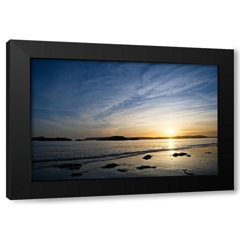 Golden Sunset Black Modern Wood Framed Art Print by Burdick, Chuck