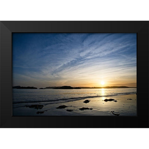 Golden Sunset Black Modern Wood Framed Art Print by Burdick, Chuck