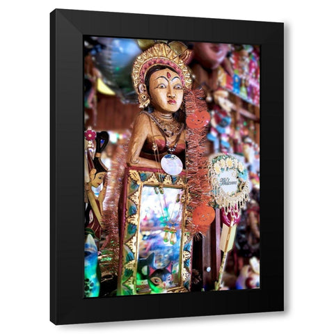 Nagano Cafe 17 Black Modern Wood Framed Art Print with Double Matting by Blaustein, Alan