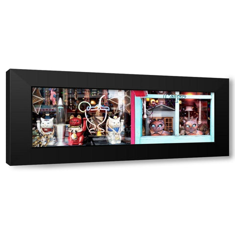 Nagano Cafe 13 Black Modern Wood Framed Art Print by Blaustein, Alan