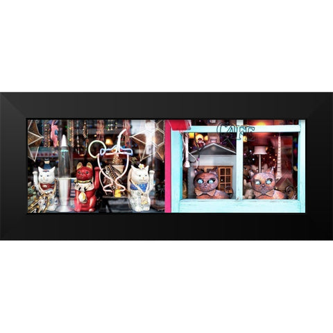 Nagano Cafe 13 Black Modern Wood Framed Art Print by Blaustein, Alan