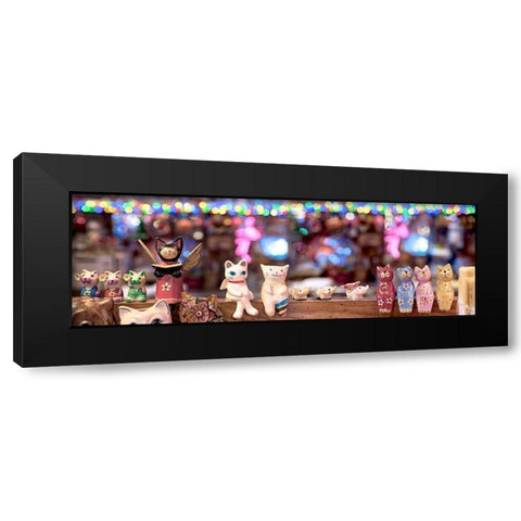 Nagano Cafe 6 Black Modern Wood Framed Art Print with Double Matting by Blaustein, Alan