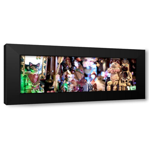 Nagano Cafe 5 Black Modern Wood Framed Art Print with Double Matting by Blaustein, Alan