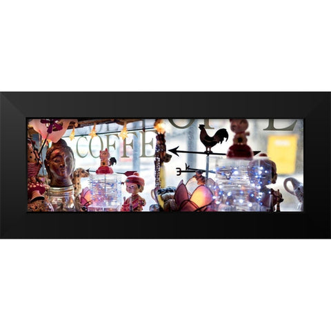 Nagano Cafe 1 Black Modern Wood Framed Art Print by Blaustein, Alan