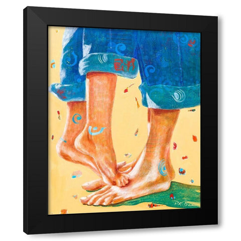 Better Together Black Modern Wood Framed Art Print by Beer, Pamela K.