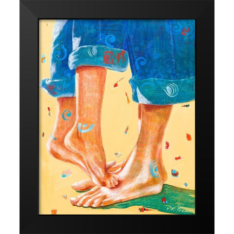 Better Together Black Modern Wood Framed Art Print by Beer, Pamela K.