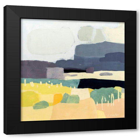Desert Afternoon Black Modern Wood Framed Art Print with Double Matting by Becker, Anne