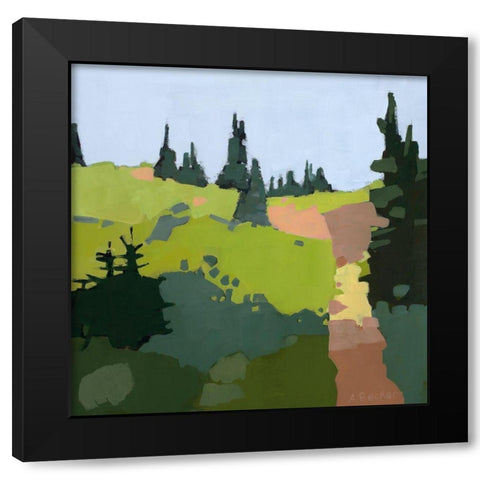 Trail to The Top Black Modern Wood Framed Art Print by Becker, Anne
