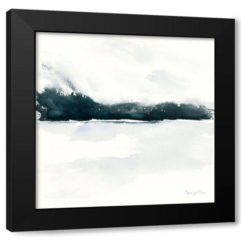 Beneath The Fog Black Modern Wood Framed Art Print with Double Matting by Blaise, Tiffany