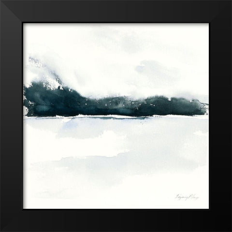 Beneath The Fog Black Modern Wood Framed Art Print by Blaise, Tiffany