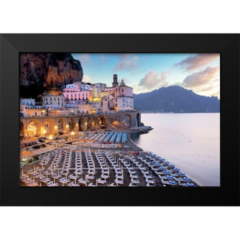 Sunrise Atrani #3 Black Modern Wood Framed Art Print by Blaustein, Alan