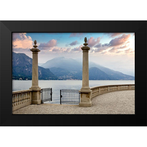 Villa Giardino Porta #3 Black Modern Wood Framed Art Print by Blaustein, Alan