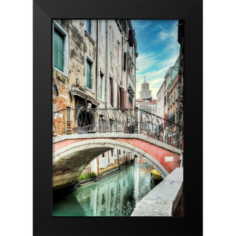 Venetian Canale #21 Black Modern Wood Framed Art Print by Blaustein, Alan