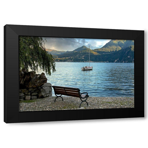 Lago Banco #1 Black Modern Wood Framed Art Print with Double Matting by Blaustein, Alan