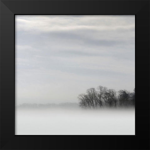 Lake of Fog Black Modern Wood Framed Art Print by Bell, Nicholas