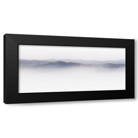 Mountain Tops, Appalachia Black Modern Wood Framed Art Print with Double Matting by Bell, Nicholas