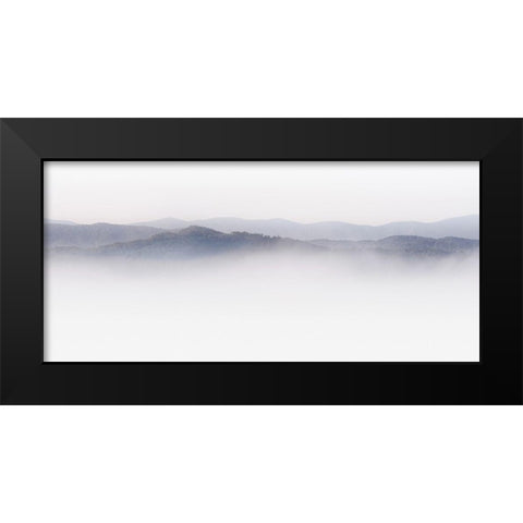 Mountain Tops, Appalachia Black Modern Wood Framed Art Print by Bell, Nicholas