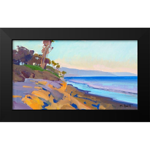 June Light Black Modern Wood Framed Art Print by Burtt, Marcia