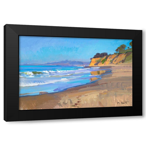 Morning Light Black Modern Wood Framed Art Print with Double Matting by Burtt, Marcia