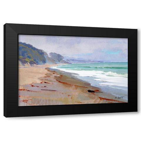Pearly Morning Black Modern Wood Framed Art Print with Double Matting by Burtt, Marcia