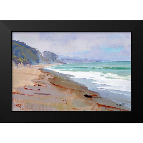 Pearly Morning Black Modern Wood Framed Art Print by Burtt, Marcia
